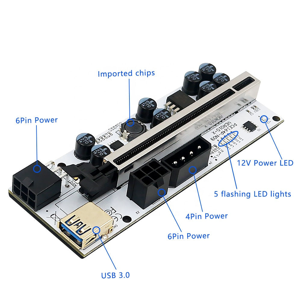 6x Risers V010S Plus PCI-E
