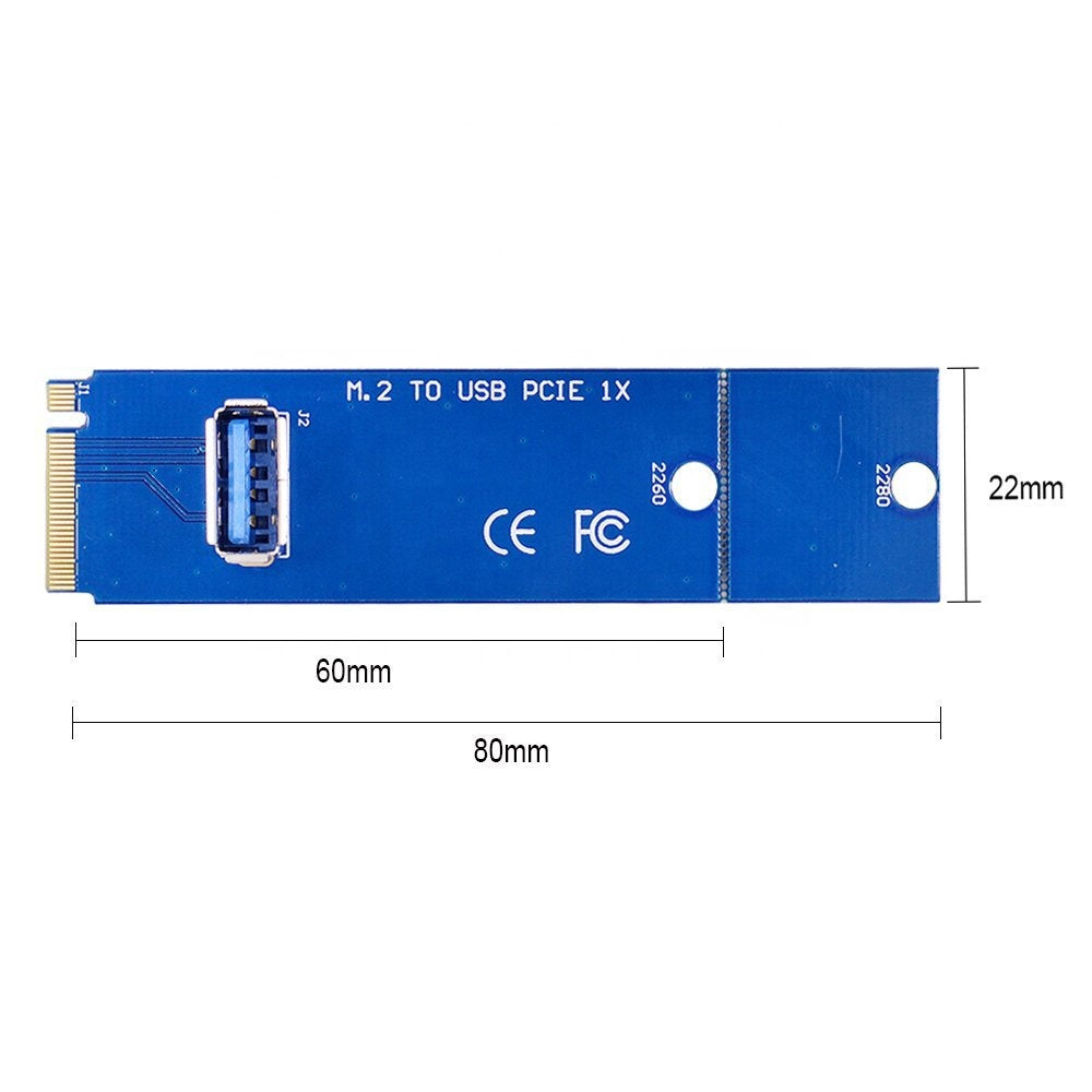 Adaptateur M.2 vers USB3.0 PCI-E Riser